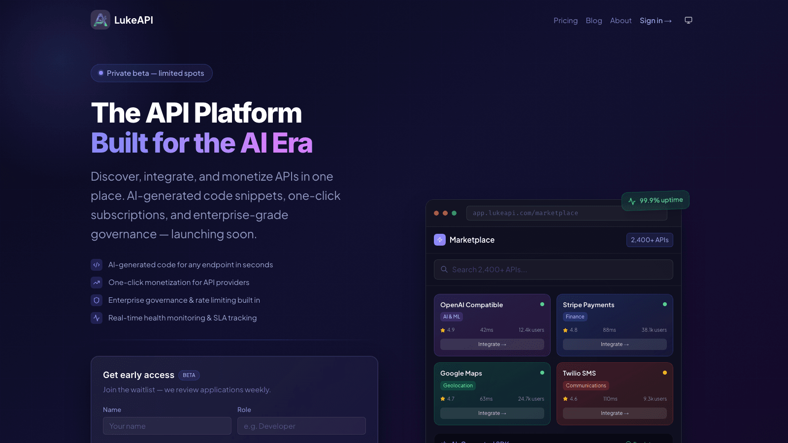 LukeAPI preview